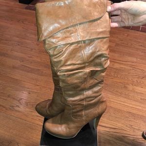 Jessica Simpson brown leather boots